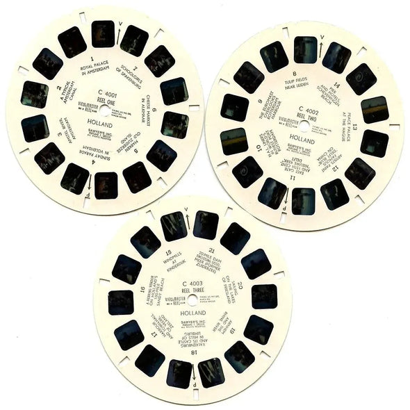 Holland - Coin & Stamp - View-Master - Vintage - 3 Reel Packet - 1960s views - (PKT-C400-BS5sc) Packet 3Dstereo 