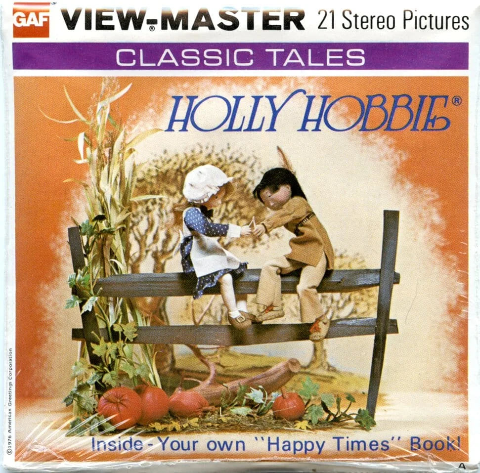 Holly Hobbie View Master 3 Reel Packet 1970s Vintage PKT B344 3Dstereo
