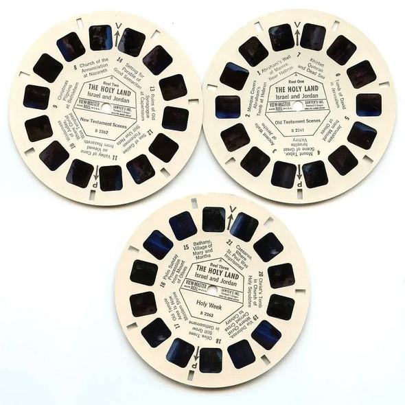 Holy Land Israel and Jordan - View-Master 3 Reel Packet - 1960s views - vintage - (ECO-Hola-S3) Packet 3dstereo 