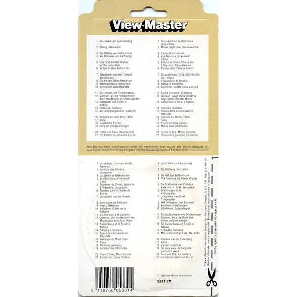 Holy Land Israel - View-Master 3 Reel Set on Card - (zur Kleinsmiede) - (5331-EM) - NEW VBP 3dstereo 