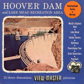 Hoover Dam and Lake Mead Recreation Area - View-Master 3 Reel Packet - 1950s views - vintage - (PKT-HOOV-S3) Packet 3dstereo 