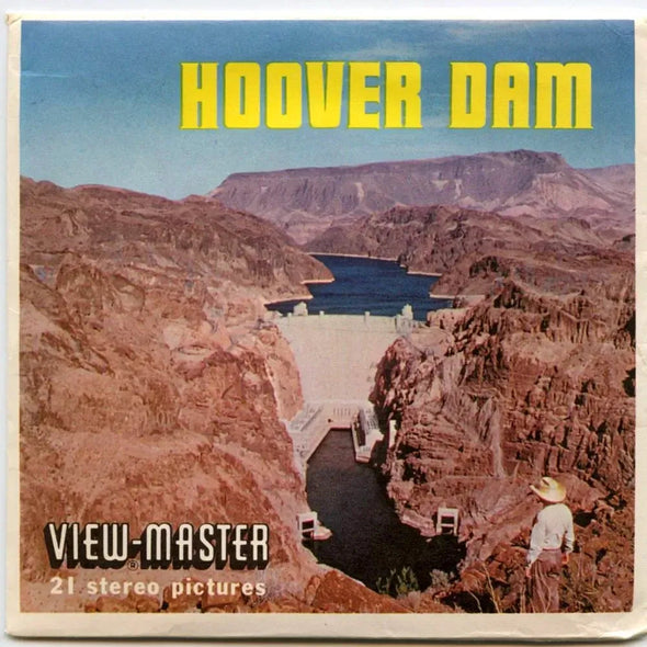 Hoover Dam - View-Master 3 Reel Packet - 1960s views - vintage- (PKT-A158-S5) Packet 3dstereo 