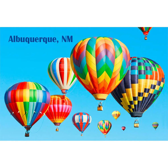 HOT-AIR BALLOONS - 2 Image 3D Flip Magnet for Refrigerators, Whiteboards, and Lockers - NEW MAGNET 3dstereo 
