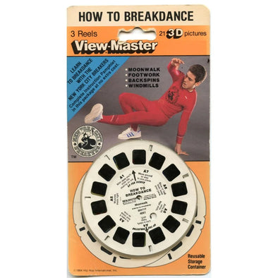 How to Breakdance - View-Master - 3 Reels on Card - New 3dstereo 