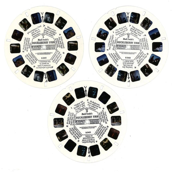 Huckleberry Finn - View-Master 3 Reel Packet - 1970s - Vintage - (ECO-B343-G3A) Packet 3Dstereo 