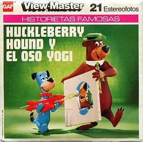 Huckleberry Hound & El Oso Yogi - View-Master 3 Reel Packet - vintage - (ECO-B512S-G6nk) 3Dstereo 