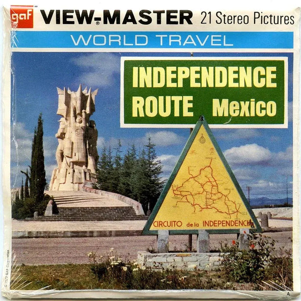 Independence Route Mexico - View-Master - Vintage - 3 Reel Packet - 1970s views - vintage (PKT-F006-G3m) 3Dstereo 