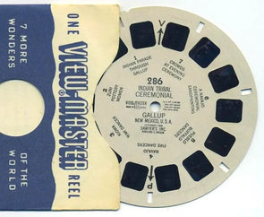 Indian Tribal Ceremonial, Gallup New Mexico - View-Master Printed Reel - vintage - (REL-286)
