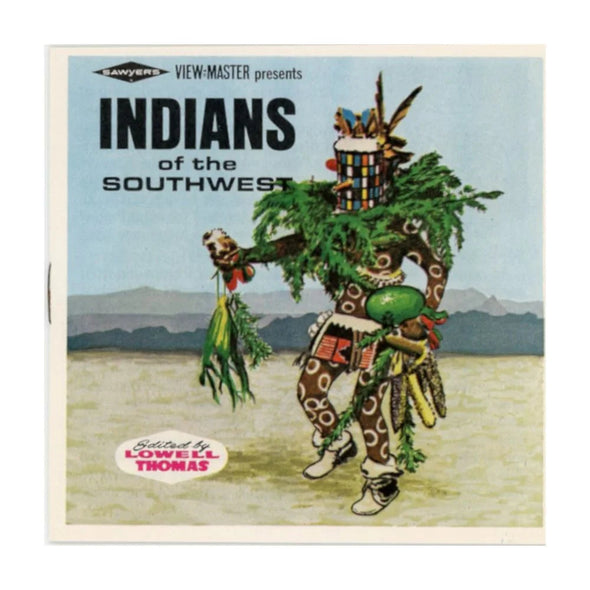 Indians of the South West - View-Master 3 Reel Packet - 1960s - vintage ( PKT-B721-S6Ay) Packet 3dstereo 