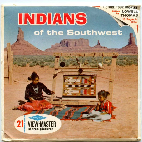 Indians of the South West - View-Master- Vintage - 3 Reel Packet - 1960s views (ECO-B721-S6A ) Packet 3dstereo 