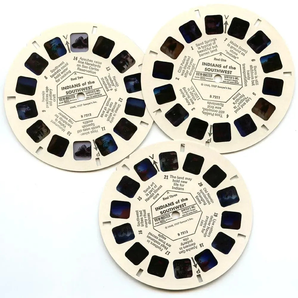 Indians of the South West - View-Master- Vintage - 3 Reel Packet - 1960s  views (ECO-B721-S6A )