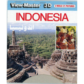Indonesia - View-Master 3 Reel Set on Card - (zur Kleinsmiede) - (C950-EM) - vintage VBP 3dstereo 