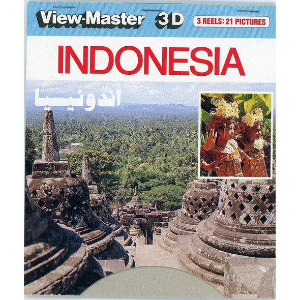 Indonesia - View-Master 3 Reel Set on Card - (zur Kleinsmiede) - (C950-EM) - vintage VBP 3dstereo 