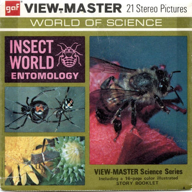 Insect World Entomology - View-Master 3 Reel Packet - 1970s - Vintage - (ECO-B688-G3A-b) Packet 3dstereo 