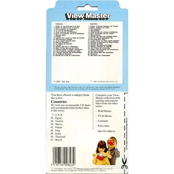 Ireland - View-Master 3 Reel Set on Card - (zur Kleinsmiede) - (C343-123-EM) - NEW VBP 3dstereo 