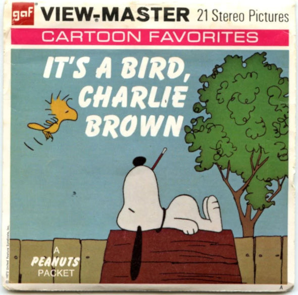 It's a Bird, Charlie Brown - View-Master 3 Reel Packet - 1970s - vintage - (BARG-B556-G3BA) Packet 3dstereo 