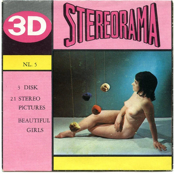Jacket for 3 - 3D Stereo-rama Risque Reels - Empty - vintage 3Dstereo.com 