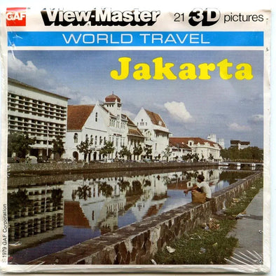 Jakarta- View-Master 3 Reel Packet - 1970s views - vintage - (PKT-K49-G5mint) Packet 3dstereo 