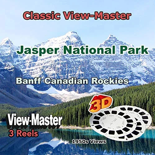 Jasper - Banff - Alberta Canada - Vintage Classic View-Master - 1950s views CREL 3dstereo 