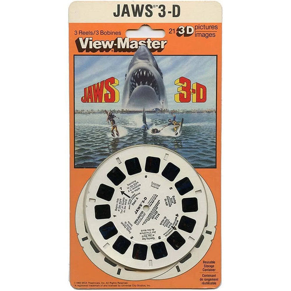 Jaws - View-Master - 3 Reel on Card - NEW - Zur Kleinsmiede Estate VBP 3dstereo 