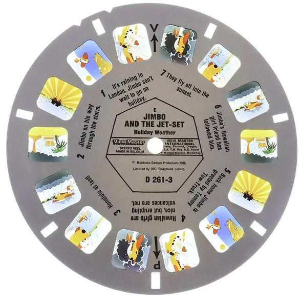 Jimbo and the Jet-Set - View-Master 3 Reel Set on Card - 1996 - vintage - (D261) VBP 3dstereo 