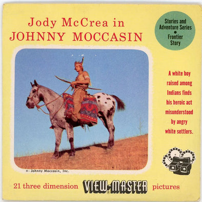 Jody McCrea in Johnny Moccasin - View-Master 3 reel Packet -1950s vintage - ( ECO-JODYMcCREA-S3) 3dstereo 