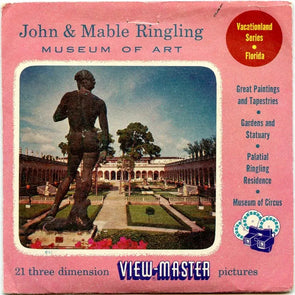 John & Mable Ringling Museum of Art - View-Master 3 Reel Packet - 1950s views - vintage - (ECO-JOMARIN-S3b) Packet 3dstereo 