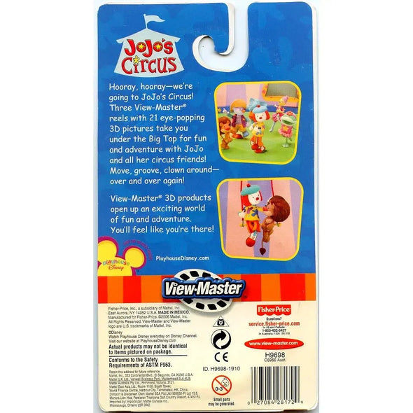 Jojo's Circus - View-Master 3 Reel Set on Card - vintage - (VBP-H9698-O) VBP 3dstereo 