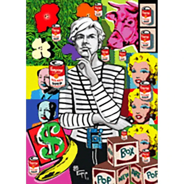 Juan Carlos Espejo - Andy Warhol - 3D Lenticular Postcard Greeting Card Postcard 3dstereo 