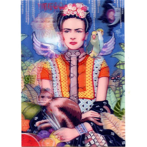 Juan Carlos Espejo - Frida Kahlo - 3D Lenticular Postcard Greeting Card - NEW