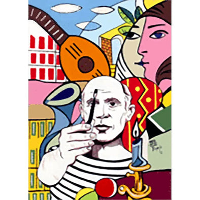 Juan Carlos Espejo - Picasso - 3D Lenticular Postcard Greeting Card Postcard 3dstereo 