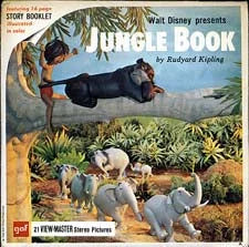 Jungle Book - Disney - View-Master - Vintage - 3 Reel Packet - 1960s views - (ECO-B363-G1A) Packet 3Dstereo 