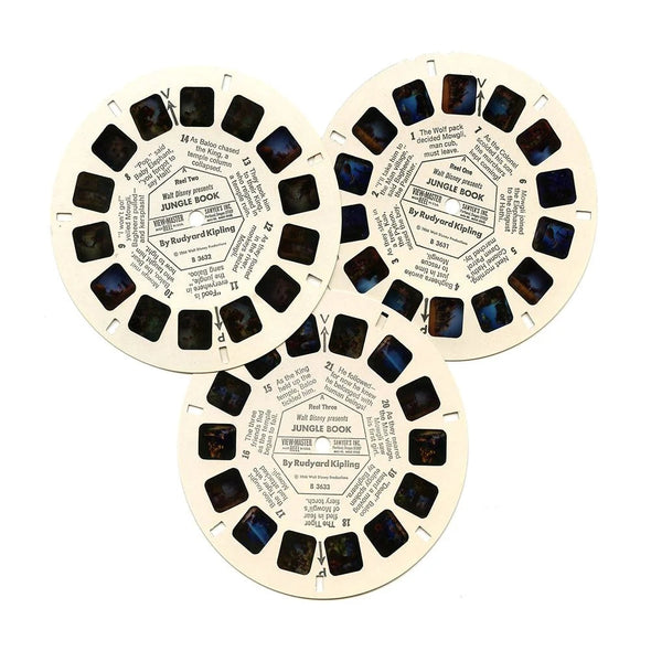 Jungle Book - Disney - View-Master - Vintage - 3 Reel Packet - 1960s views - (ECO-B363-S6A) Packet 3Dstereo 