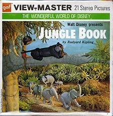 Jungle Book - Disney - View-Master - Vintage - 3 Reel Packet - 1970s views - (PKT-B363-G3A) Packet 3Dstereo 