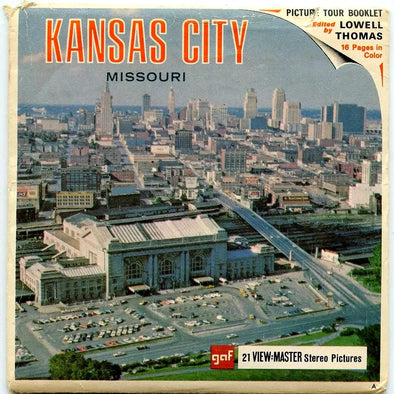 Kansas City Missouri- View-Master 3 Reel Packet - 1970s views - vintage - (ECO-A454-G1A)