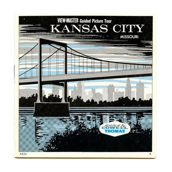Kansas City Missouri- View-Master 3 Reel Packet - 1970s views - vintage - (ECO-A454-G1A) Packet 3dstereo 