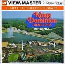 Kings Dominion - Theme Park - View-Master - Vintage - 3 Reel Packet - 1970s views - vintage - (PKT-A825-G5Amint) Packet 3Dstereo 