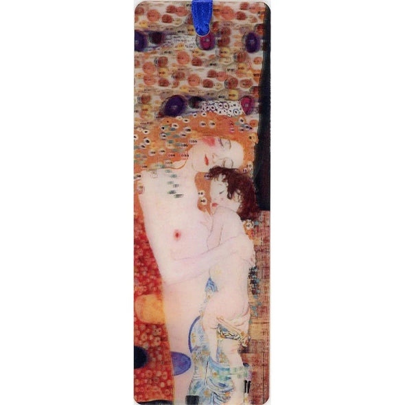 MOTHER AND CHILD - KLIMT - 3D Lenticular Bookmark - NEW Bookmarks 3Dstereo 