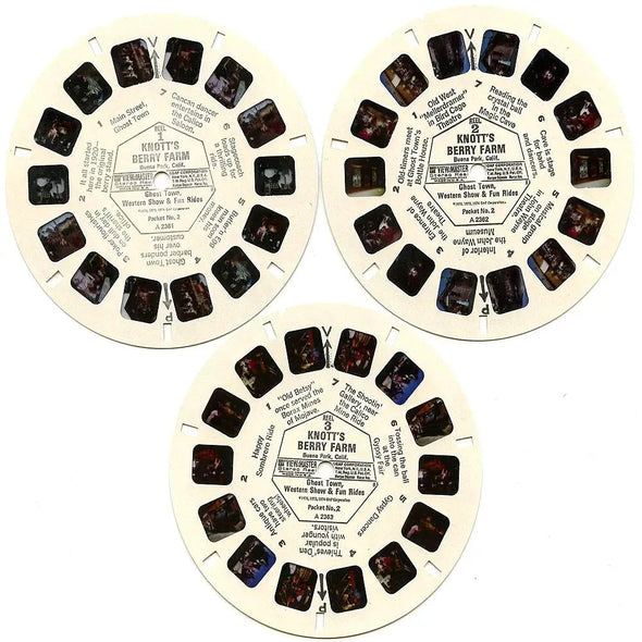 Knott's Berry Farm #2 Ghost Town - View-Master - 3 Reel Packet - 1970s views - vintage - (ECO-A236-G3B) Packet 3dstereo 
