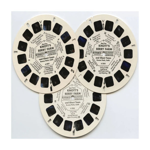 KNOTT'S - Berry Farm - and Ghost Town - No.1 - View-Master - Vintage - 3 Reel Packet - 1960s view (ECO-A235-G1a) Packet 3dstereo 