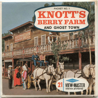KNOTT'S - Berry Farm - and Ghost Town - No.1 - View-Master - Vintage - 3 Reel Packet - 1960s view (PKT-A235-S6x) Packet 3dstereo 