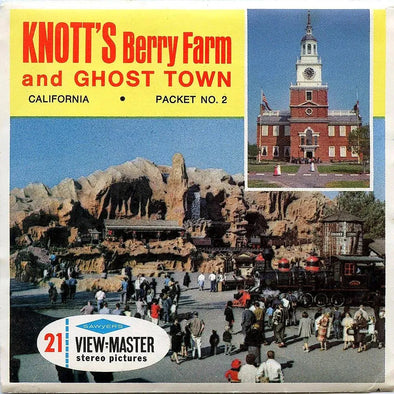 Knott's Berry Farm and Ghost Town No.2 - View-Master 3 Reel Packet - 1960s views - vintage - (PKT-A236-S6A) Packet 3dstereo 