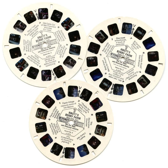 Knotts Berry Farm and Ghost Town - View-Master - 3 Reel Packet 1970s views - (ECO-A237-G3B) Packet 3dstereo 