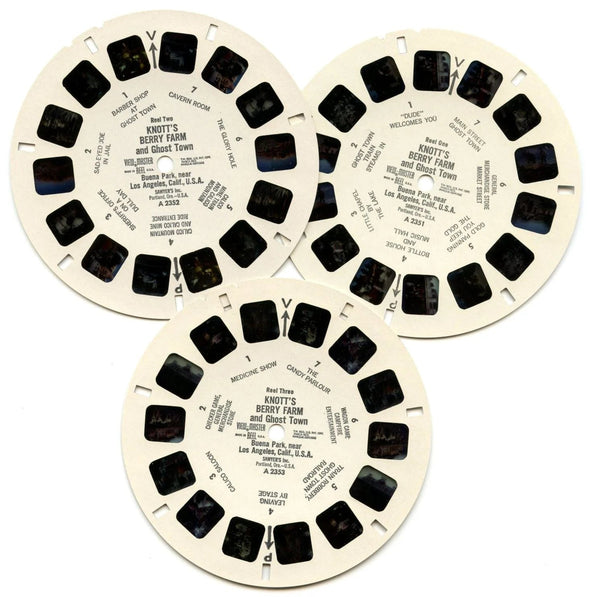 Knotts Berry Farm and Ghost Town - View-Master - 3 Reel Packet 1970s views - (PKT-A235-S6) Packet 3dstereo 