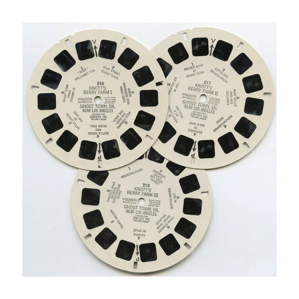 Knott's - Berry Farm - and Ghost Town - View-Master - Vintage - 3 Reel Packet - 1960s view - (ECO-A235-S6) Packet 3dstereo 