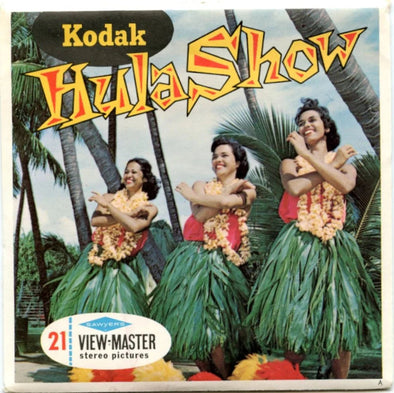 Kodak - Hula Show -  Hawaii - View-Master  3 Reel Packet - 1960s views - vintage  - (PKT-A122-S6A)