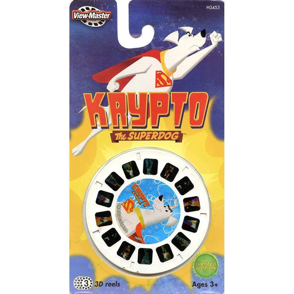 KRYPTO The Superdog - View-Master 3 Reel Set on Card - NEW - (H3453) VBP 3dstereo 