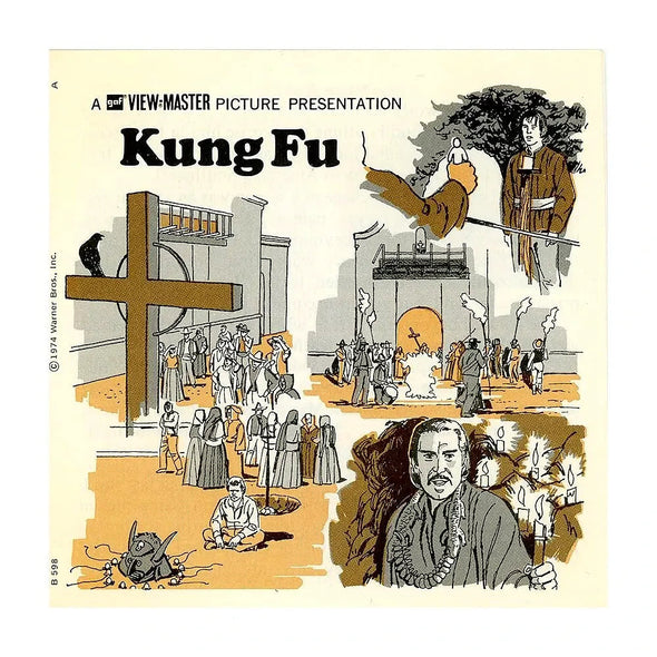 Kung Fu - View-Master 3 Reel Packet - 1970s - vintage - (ECO-B598-G3A) Packet 3Dstereo 