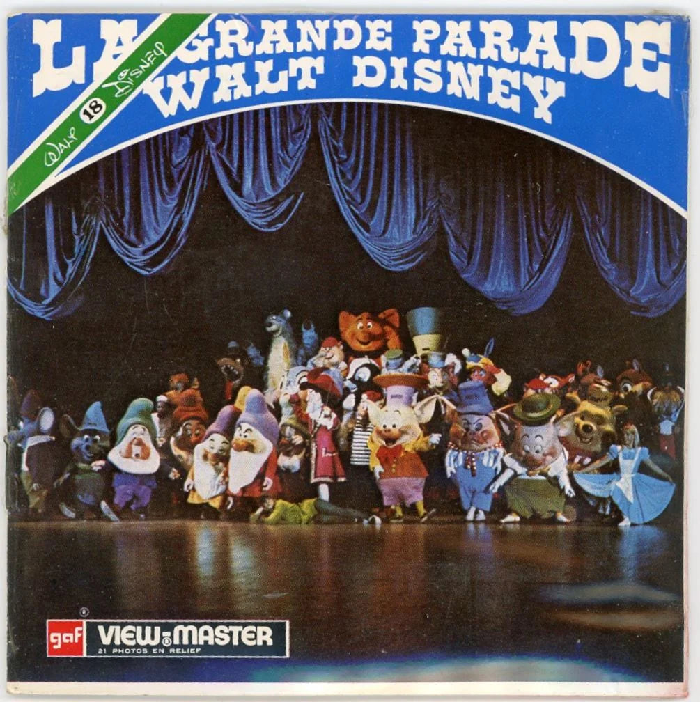 La Grande Parade Walt Disney - View-Master 3 Reel Packet - 1970s vintage -  (PKT-B517-BG3-F-mint