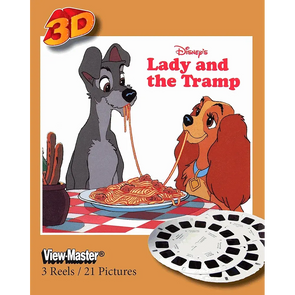 Lady and the Tramp - View-Master 3 Reel Set - NEW WKT 3dstereo 